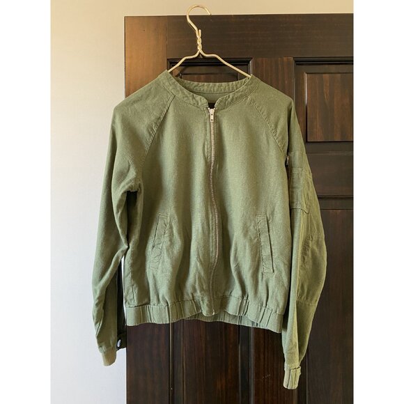 Army Green Zip Up Jacket by Sanctuary Size S - Picture 2 of 9